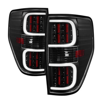 SPYDER xTune Ford F150 09-14 LED Tail Lights - Black ALT-ON-FF15009-LBLED-BK 5082169