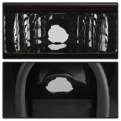 SPYDER Xtune Ford MUStang 87-93 LED Tail Lights Red Smoke ALT-ON-FM87-LED-RS 5012999