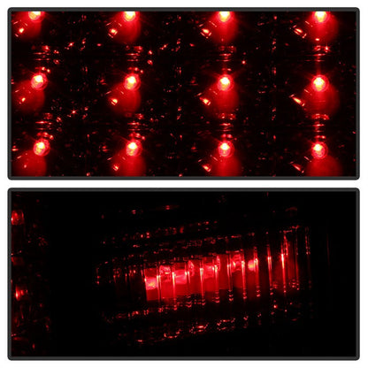 SPYDER Xtune Ford MUStang 87-93 LED Tail Lights Red Smoke ALT-ON-FM87-LED-RS 5012999