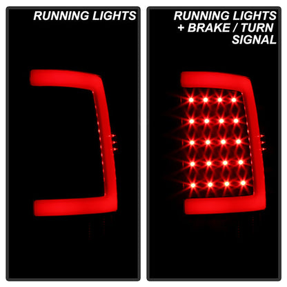 SPYDER Xtune GMC Sierra 07-13 LED Tail Lights Black ALT-ON-GS07-G2-LED-BK 5081551