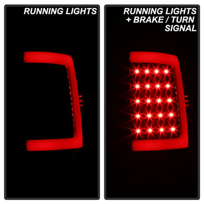 SPYDER xTune 07-13 GMC Sierra 1500 LED Tail Lights - Black Smoke (ALT-ON-GS07-G2-LED-BSM) 9038518