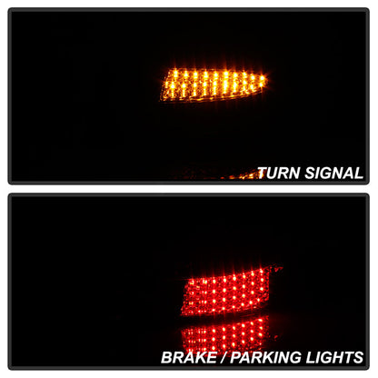 SPYDER Xtune Porsche 911 996 ( Non 4S. Turbo. GT3 ) 99-04 LED Tail Lights Red Clear ALT-ON-P99699-LED-RC 5013132