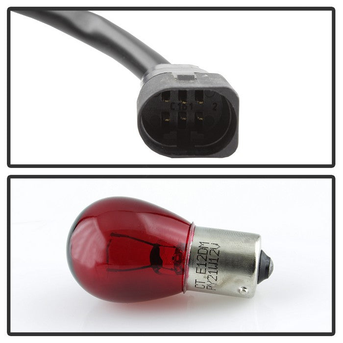 SPYDER xTune Porsche 911 997 05-08 Light Bar LED Tail Lights - Red Clear ALT-ON-P99705V2-LBLED-RC 9038631