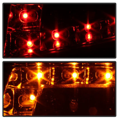 SPYDER xTune Porsche 911 997 05-08 Light Bar LED Tail Lights - Red Clear ALT-ON-P99705V2-LBLED-RC 9038631