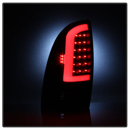 SPYDER xTune 05-15 Toyota Tacoma (Excl LED Tail Lights) LED Tail Lights - Blk Smk (ALT-ON-TT05-LBLED-BSM) 9038556