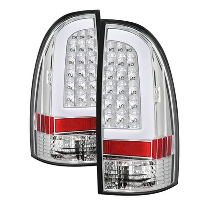 SPYDER xTune 05-15 Toyota Tacoma (Excl Models w/LED) Light Bar LED Tail Lights -Chrm (ALT-ON-TT05-LBLED-C) 5082114