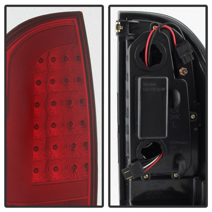 SPYDER xTune 05-15 Toyota Tacoma (Excl LED Tail Light) LED Tail Lights - Red Clear (ALT-ON-TT05-LBLED-RC) 5082138