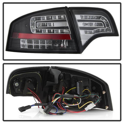 Spyder Audi A4 4Dr 06-08 LED Tail Lights Black ALT-YD-AA406-G2-LED-BK 5029287