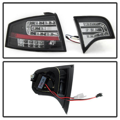 Spyder Audi A4 4Dr 06-08 LED Tail Lights Black ALT-YD-AA406-G2-LED-BK 5029287