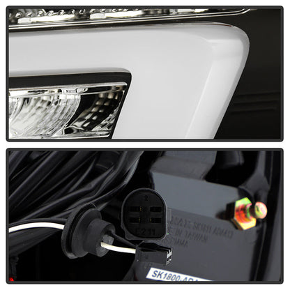 SPYDER 13-16 Audi A4 4DR LED Tail Lights LED Clear Reverse Lights - Black ALT-YD-AA413-SEQ-BK 5087171