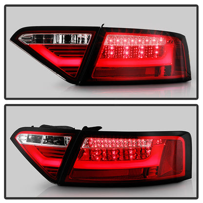 Spyder 08-12 Audi A5 LED Tail Lights - Red Clear ALT-YD-AA508V2-LED-RC 5083258