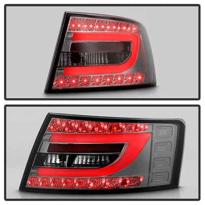 Spyder Audi A6 05-08 4Dr Sedan Only Light Bar LED Tail Lights Smke ALT-YD-AA605V2-LBLED-SM 5080776