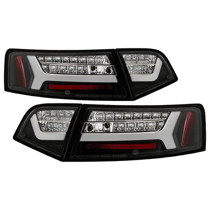 Spyder 09-12 Audi A6 LED Tail Lights - Black (ALT-YD-AA609-LED-BK) 5085160