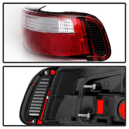 Spyder Acura Integra 90-93 2Dr Euro Style Tail Lights Red Clear ALT-YD-AI90-RC 5000187
