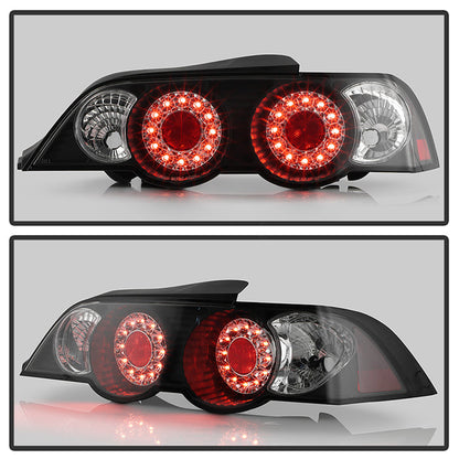 Spyder Acura RSX 02-04 LED Tail Lights Black ALT-YD-ARSX02-LED-BK 5000361