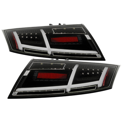 Spyder Audi TT 07-12 LED Tail Lights Black ALT-YD-ATT07-LED-BK 5081674