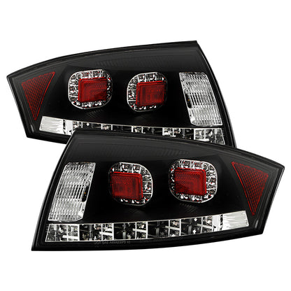 Spyder Audi TT 00-06 LED Tail Lights Black ALT-YD-ATT99-LED-BK 5000422