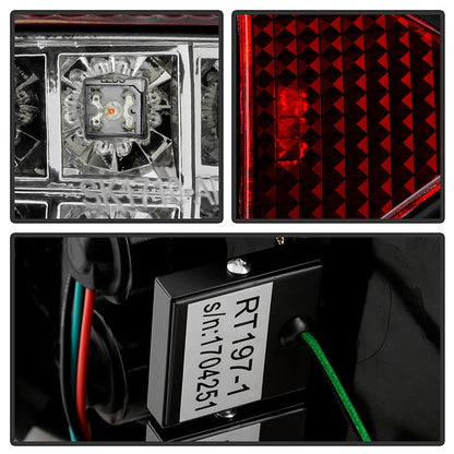 Spyder Audi TT 00-06 LED Tail Lights Black ALT-YD-ATT99-LED-BK 5000422