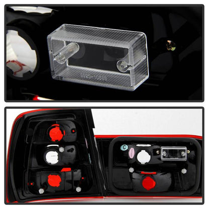 Spyder BMW E34 5-Series 88-95 Euro Style Tail Lights Red Clear ALT-YD-BE3488-RC 5000491