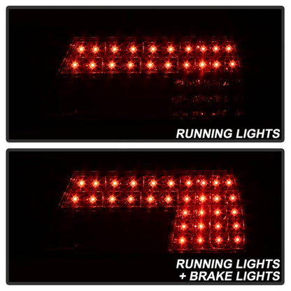 Spyder BMW E38 7-Series 95-01 LED Tail Lights Red Clear ALT-YD-BE3895-LED-RC 5000620