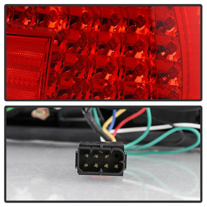 Spyder BMW E38 7-Series 95-01 LED Tail Lights Red Clear ALT-YD-BE3895-LED-RC 5000620