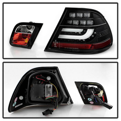 Spyder BMW E46 00-03 2Dr Coupe Light Bar LED Tail Lights Blk ALT-YD-BE4600-LBLED-BK 5073815