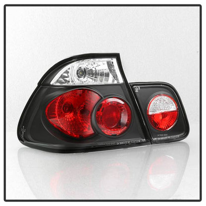 Spyder BMW E46 3-Series 99-01 4Dr Euro Style Tail Lights- Black ALT-YD-BE4699-4D-BK 5000712