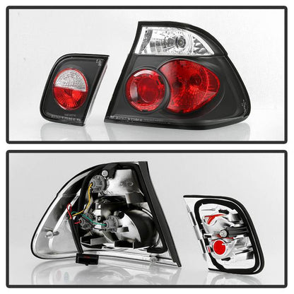 Spyder BMW E46 3-Series 99-01 4Dr Euro Style Tail Lights- Black ALT-YD-BE4699-4D-BK 5000712
