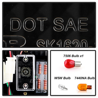 Spyder BMW E46 3-Series 99-01 4Dr LED Tail Lights Black ALT-YD-BE4699-4D-LED-BK 5000736