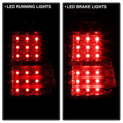 Spyder BMW E53 X5 00-06 4PCS LED Tail Lights Black ALT-YD-BE5300-LED-BK 5000781