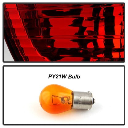 Spyder BMW E53 X5 00-06 4PCS Euro Style Tail Lights- Red Clear ALT-YD-BE5300-RC 5000835