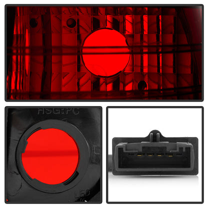 Spyder BMW E53 X5 00-06 4PCS Euro Style Tail Lights- Red Smoke ALT-YD-BE5300-RS 5000842