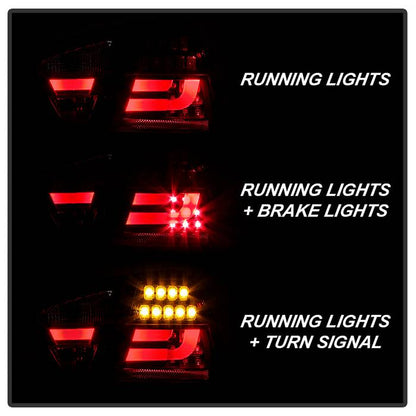 Spyder BMW E90 3-Series 06-08 4Dr LED Indicator LED Tail Lights Blk ALT-YD-BE9006-LBLED-G2-BK 5071958