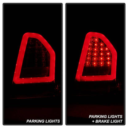 Spyder Chrysler 300C 08-10 V2 Light Bar LED Tail Lights - Red Clear ALT-YD-C308V2-LED-RC 5083395