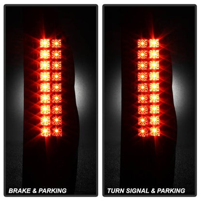 Spyder Chevy Avalanche 02-06 LED Tail Lights Black ALT-YD-CAV02-LED-BK 5001061