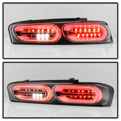Spyder Chevy Camaro 16-18 (Do Not Fit Halogen Model) LED Tail Lights Black ALT-YD-CCAM16LED-SEQ-BK 5087232