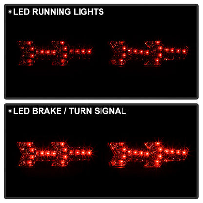 Spyder Chevy Camaro 10-13 LED Tail Lights Black ALT-YD-CCAM2010-LED-BK 5032188