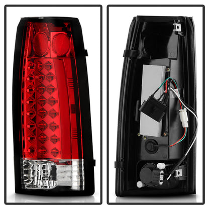 Spyder Chevy C/K Series 1500 88-98/Blazer 92-94 LED Tail Lights Red Clear ALT-YD-CCK88-LED-RC 5001375
