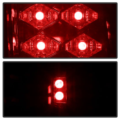 Spyder Chevy C/K Series 1500 88-98/Blazer 92-94 LED Tail Lights Red Clear ALT-YD-CCK88-LED-RC 5001375