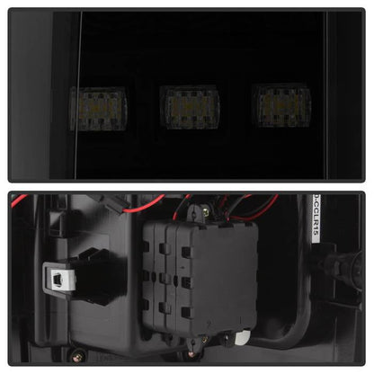 Spyder Chevy Colorado 2015-2017 Light Bar LED Tail Lights - Black Smoke ALT-YD-CCO15-LED-BSM 5085252