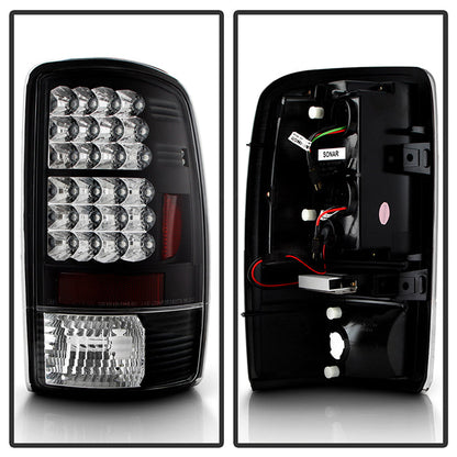 Spyder Chevy Suburban/Tahoe 1500/2500 00-06/GMC Yukon LED Tail Lights Black ALT-YD-CD00-LED-BK 5001528