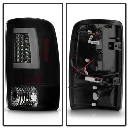 Spyder 00-06 GMC Yukon/Yukon XL V2 Light Bar LED Tail Lights - Blk Smoke (ALT-YD-CD00V2-LBLED-BSM) 5084156