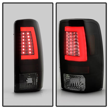 Spyder 00-06 GMC Yukon/Yukon XL V2 Light Bar LED Tail Lights - Blk Smoke (ALT-YD-CD00V2-LBLED-BSM) 5084156