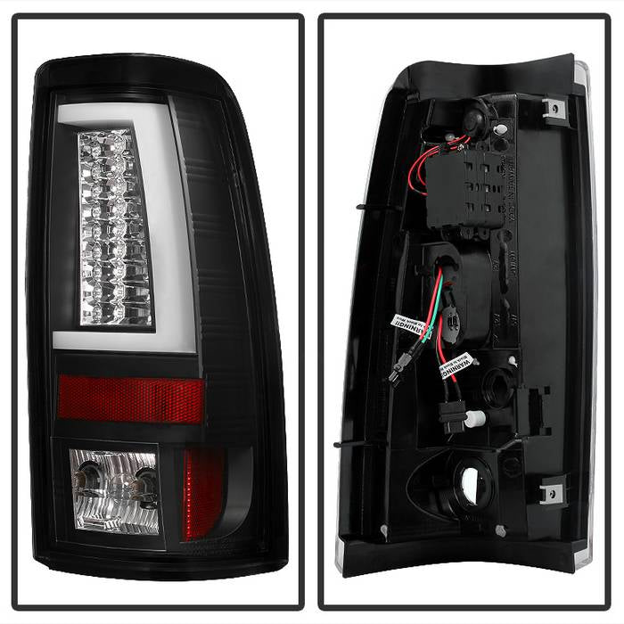 Spyder Chevy Silverado 1500/2500 03-06 Version 2 LED Tail Lights - Black ALT-YD-CS03V2-LED-BK 5081919