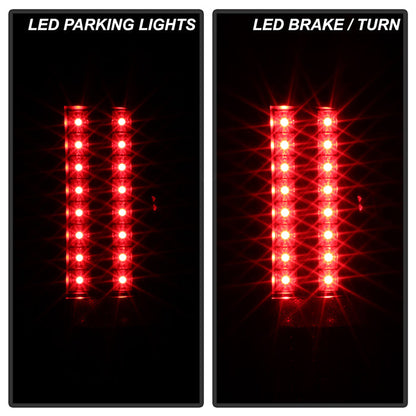 Spyder Chevy Silverado 07-13 LED Tail Lights Blk ALT-YD-CS07-LED-BK 5001771