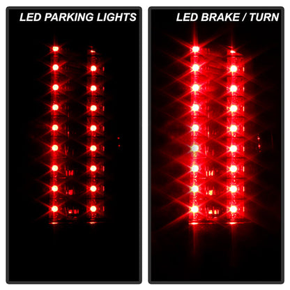 Spyder Chevy Silverado 07-13 LED Tail Lights Red Smoke ALT-YD-CS07-LED-RS 5001801
