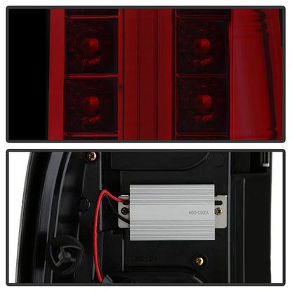 Spyder Chevy Silverado 07-13 LED Tail Lights Red Smoke ALT-YD-CS07-LED-RS 5001801