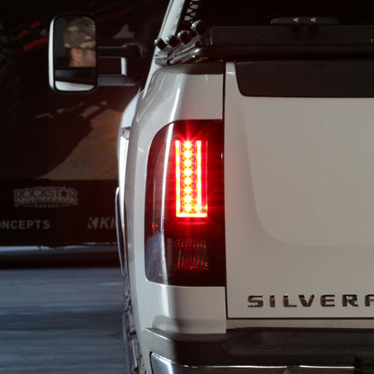 Spyder Chevy Silverado 07-13 Version 2 LED Tail Lights - Black ALT-YD-CS07V2-LED-BK 5081766