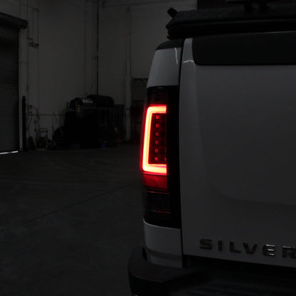 Spyder 07-13 Silverado (Will Not Work w/2010 921 Bulb) V3 LED Tail Lghts Blk ALT-YD-CS07V3-LBLED-BK 5084088