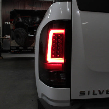 Spyder 07-13 Silverado (Will Not Work w/2010 921 Bulb) V3 LED Tail Lghts Blk ALT-YD-CS07V3-LBLED-BK 5084088